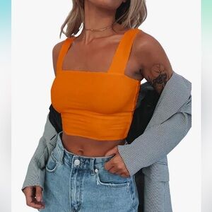 Vibrant Orange Women's Top